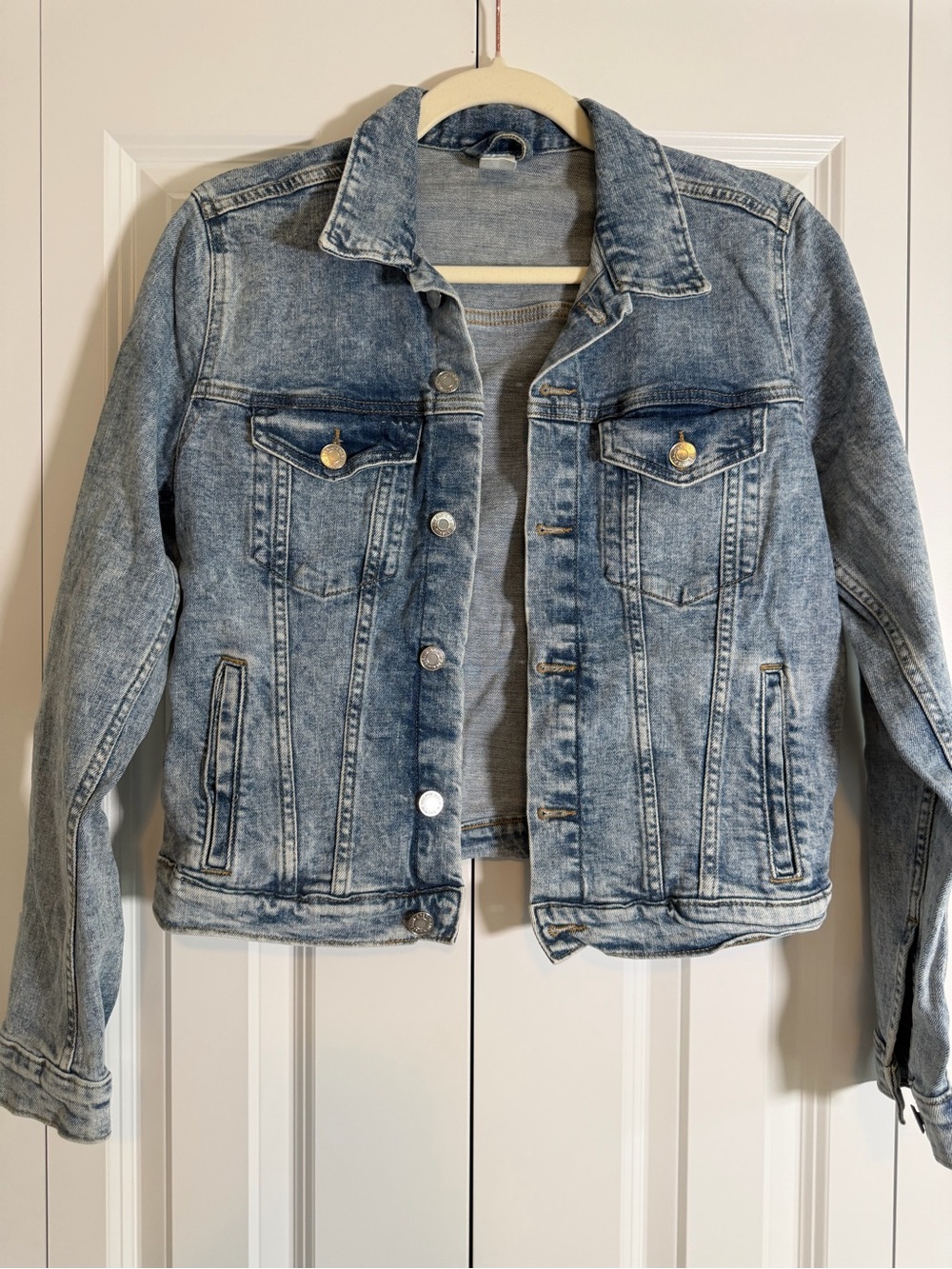 H&M Light Blue Washed Denim Jacket